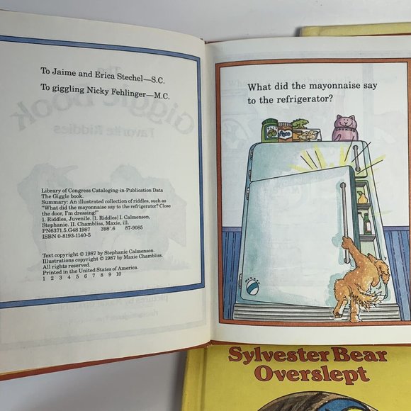 Parents Magazine Press Books Lot of 3 1980s Sylvester Bear Giggle Book - Picture 2 of 6